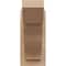 Ekena Millwork 5 1/2-in W x 12-in D x 12-in H Funston Slat Rough Cedar Woodgrain TimberThane Outlooker, Primed Tan OUTUR055X12X12FST24RCPR - alternate 3
